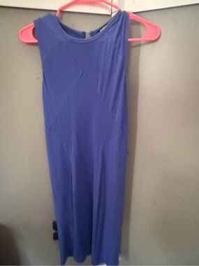 Express Royal Blue Sleeveless Midi Dress